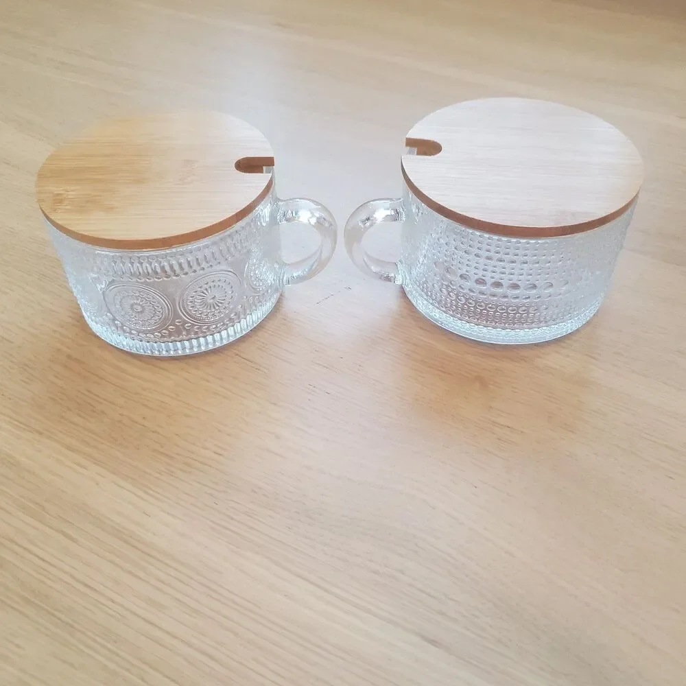 NEW Glass Mug Set